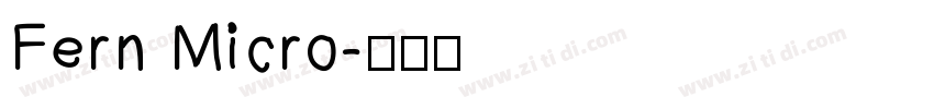 Fern Micro字体转换